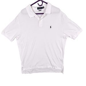 POLO RALPH LAUREN MENS POLO SHIRT WHITE SIZE XL